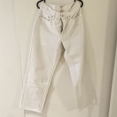 Jean baggy blanc taille 38