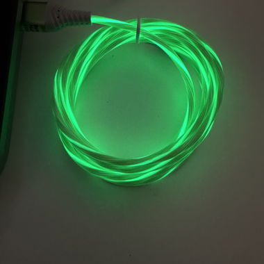 Câble lumineux USB vert