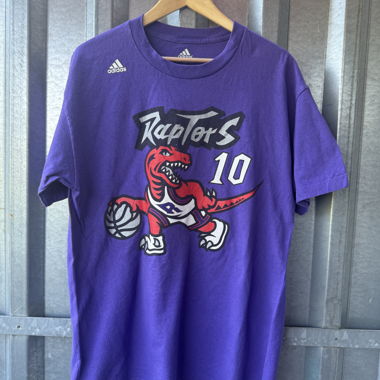 T-shirt Vintage Adidas Toronto Raptors viola #10