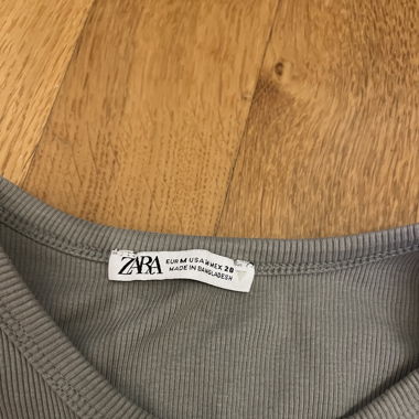 Top Zara vert eau 