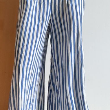 Pantalon d'été bleu/blanc
