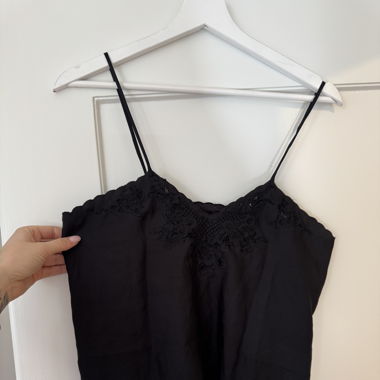 Seiden Top in Schwarz