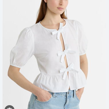 Camicetta con fiocchi Stradivarius 