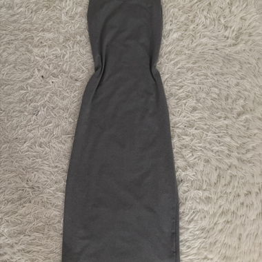 Graues Spaghettitraeger Kleid