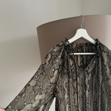 H&M Bluse Schlangenmuster, Grösse S