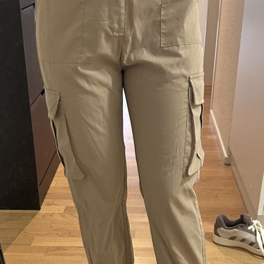Pantaloni cargo beige