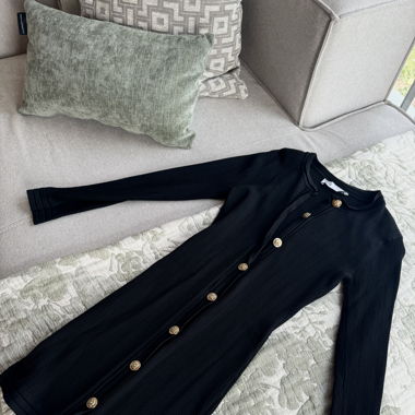 Strickkleid Zara Schwarz Elegant