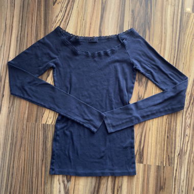 Langarm-Top mit Spitze Brandy Melville