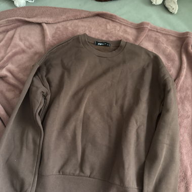 Brauner Sweatshirt-Pullover