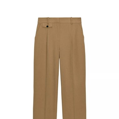 Gerade Hose mit Falten