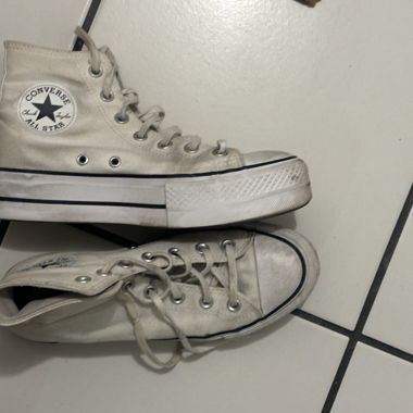 Baskets montantes blanches Converse Chuck Taylor