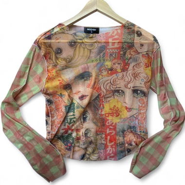 Chemise Mesh Y2K Anime