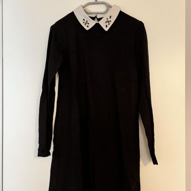 Kleid schwarz mit Kragen