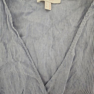 Esprit Wickelkleid gestreift Leinen/Baumwolle
