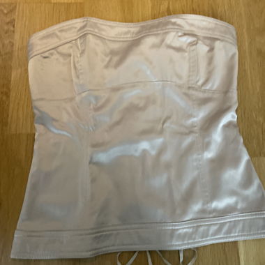 Cream-coloured corset top