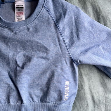 Blaues Gymshark-Top