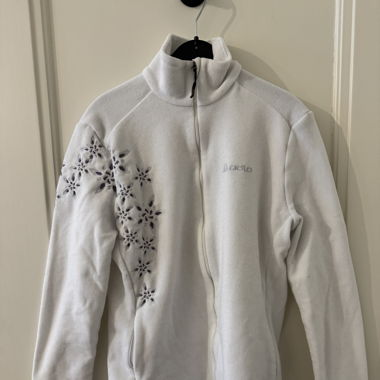 Odlo Fleece Jacke weiss mit Blumen