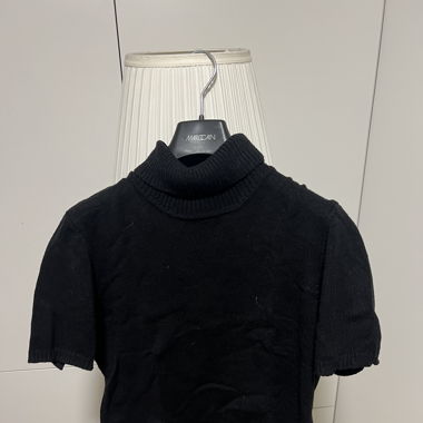 Rollkragen Pullover, Kurzarm