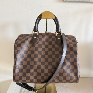 Louis Vuitton Speedy 30 Bandouliere Damier Ebene