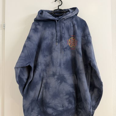 Sweat à capuche Volcom tie-dye bleu taille L