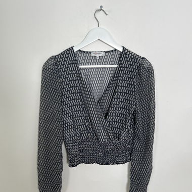 Blusa corta Morgan con motivo