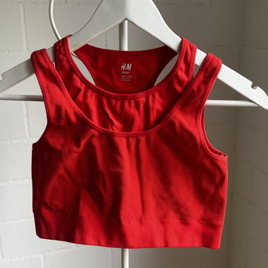 Red Sports Bra