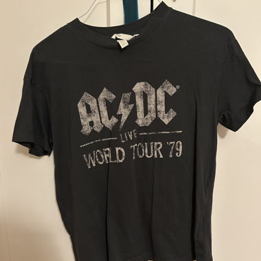 T-shirt nero AC/DC