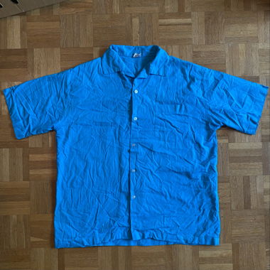 Chemise à rayures turquois