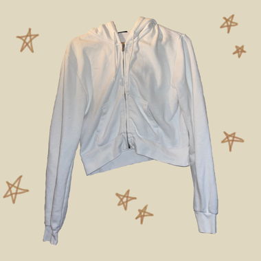 Weisse Jacke
