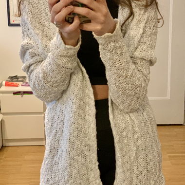 Cardigan Abercrombie & Fitch bianco S
