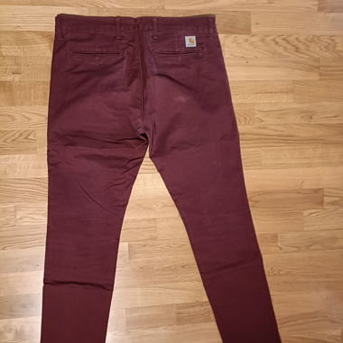 Pantalon Carharrt bordeaux rouge 36/36