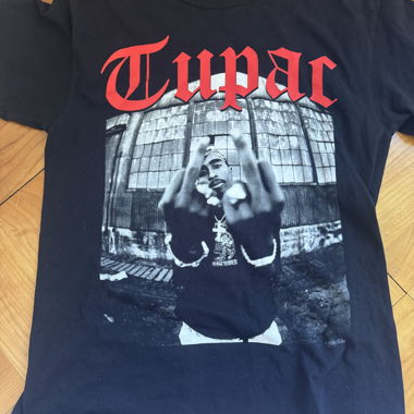 T-shirt 2Pac nero