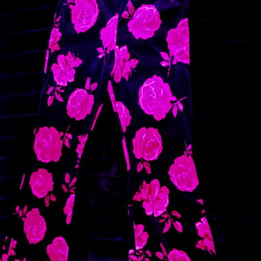 Hose Schlaghose mit Rose
