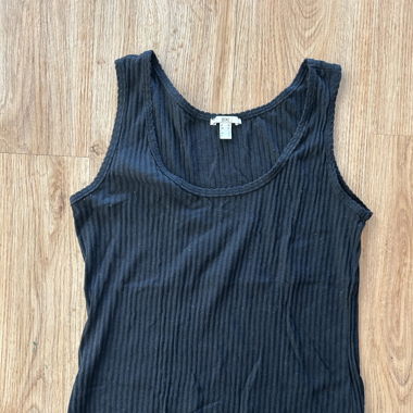 Träger Shirt schwarz