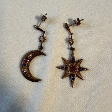 Thomas Sabo Moon-and-Star Earrings