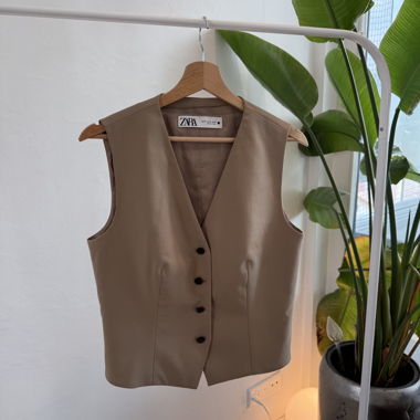 Zara camel vest