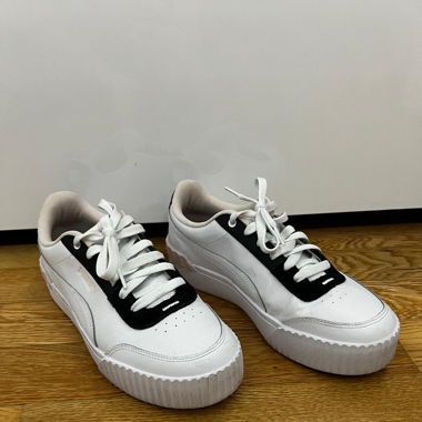 Weiss Pink Schwarze Puma Schuhe Grösse 40.5 Neu