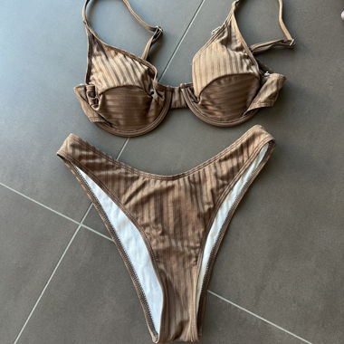 Braunes Bikini-Set Grösse M
