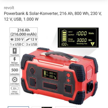 Powerbank & Solar-Konverter