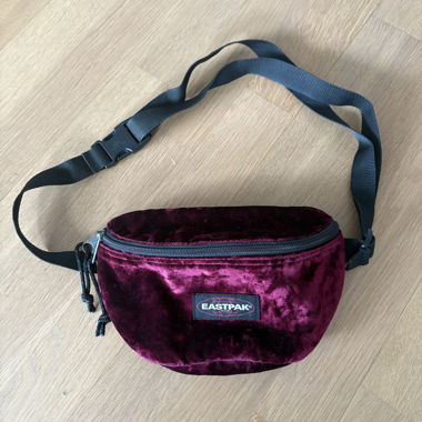 Eastpak burgundy velvet fanny pack