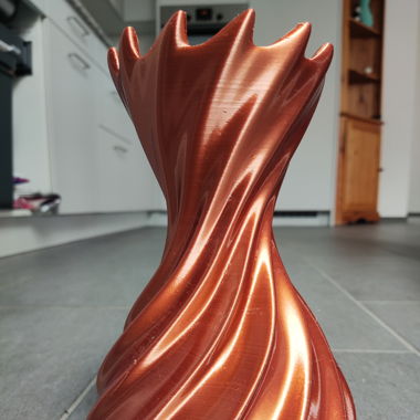 3D-gedruckte Vase wasserdicht