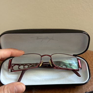 Therry Mugler eyeglasses with case