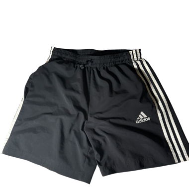 Adidas black 3-stripes shorts Size M