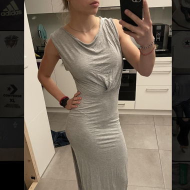 Graues Kleid von United Colors of Benetton