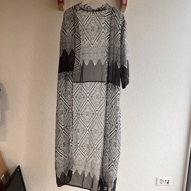 Kimono schwarz/weiss