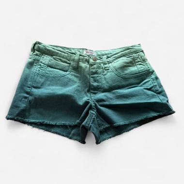 Türkise Denim-Shorts