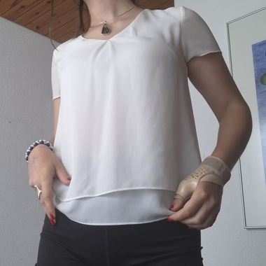 Blouse d'été blanche