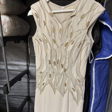 Abendkleid Beige