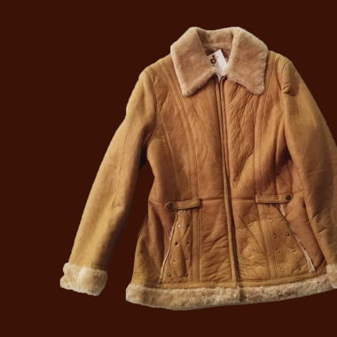 100% Leather Jacket with Australian Shearling Wool