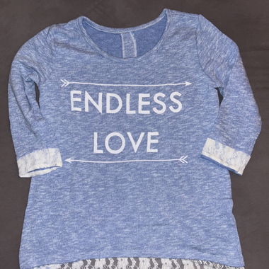 Blaues Sweatshirt